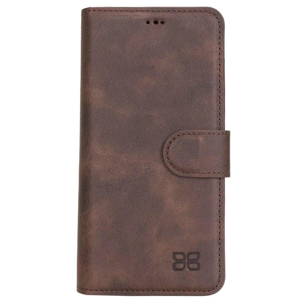 Bouletta Non-Detachable Leather Wallet Cases for Samsung Galaxy S21 Series S21 Plus 6.7" / Dark Brown