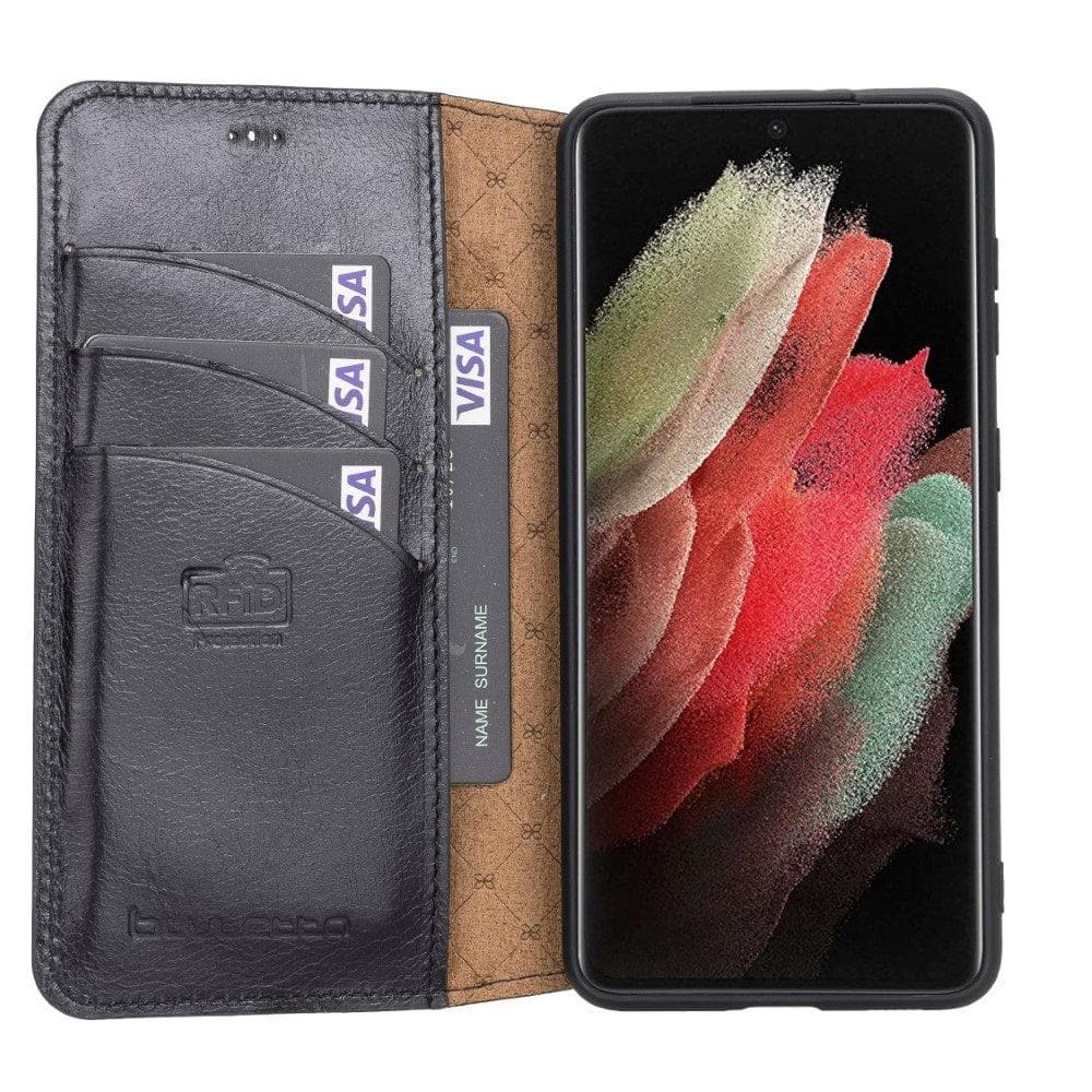 Bouletta Non-Detachable Leather Wallet Cases for Samsung Galaxy S21 Series