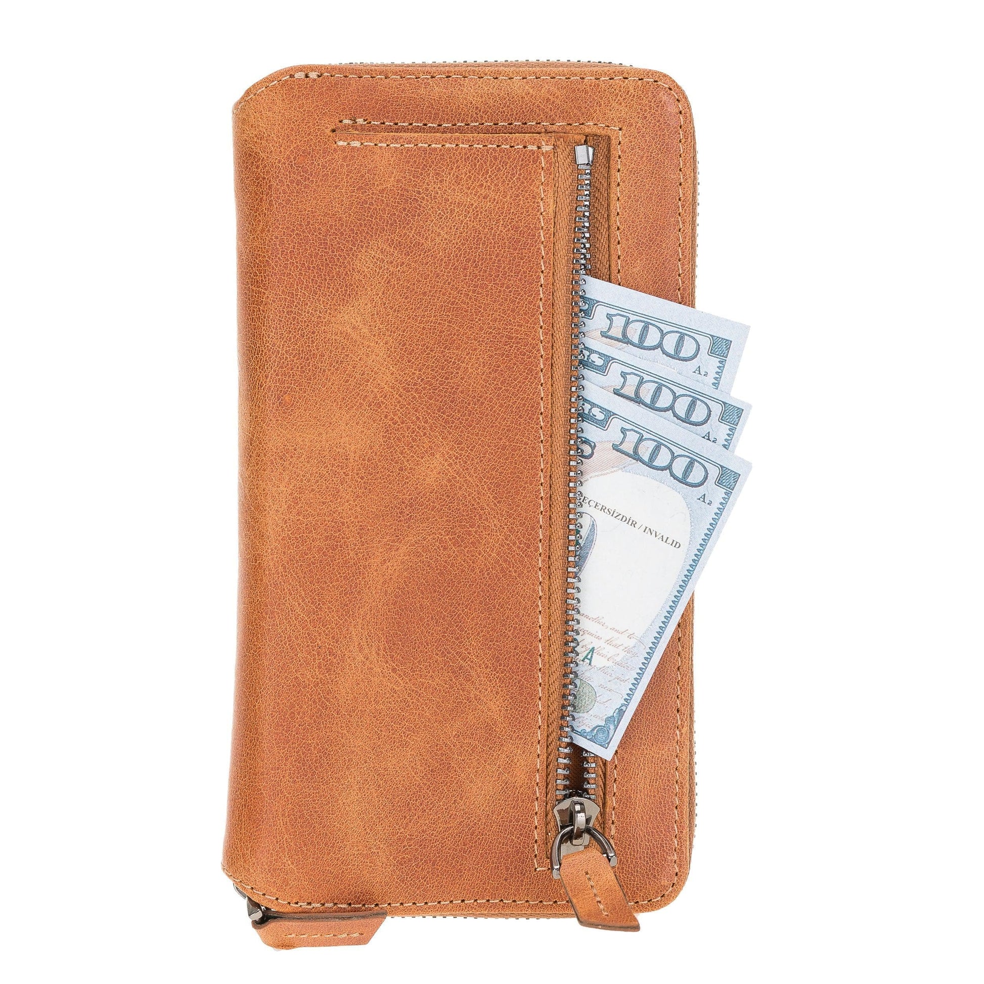 Bouletta Detachable Leather Zipper Wallet Cases for Apple iPhone 12 Series