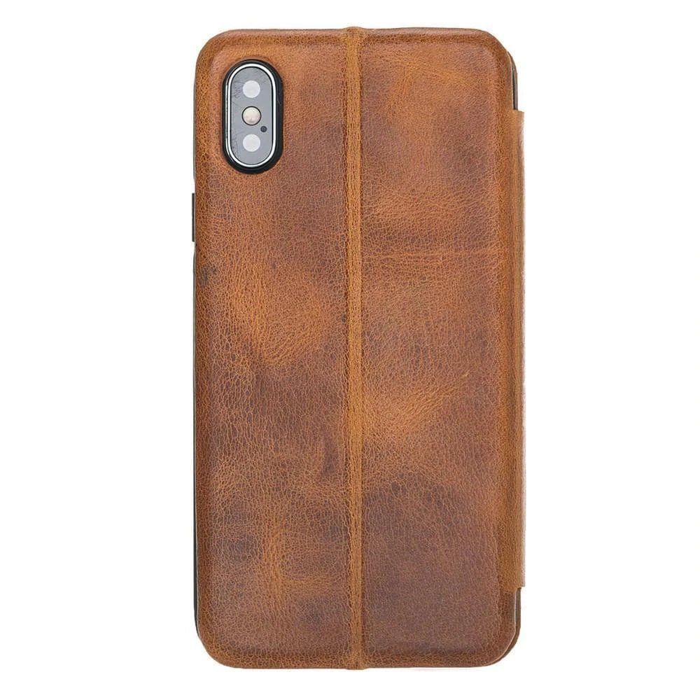 Bouletta Slim Fit Book Leather Case for Apple iPhone X and iPhone XS