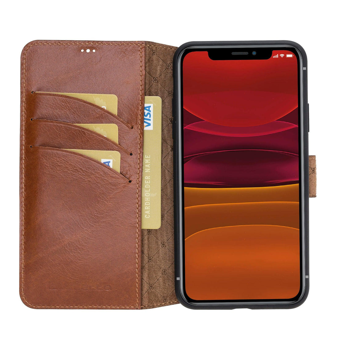 Bouletta Wallet Folio with ID Slot Leather Wallet Case For Apple iPhone 11 Series