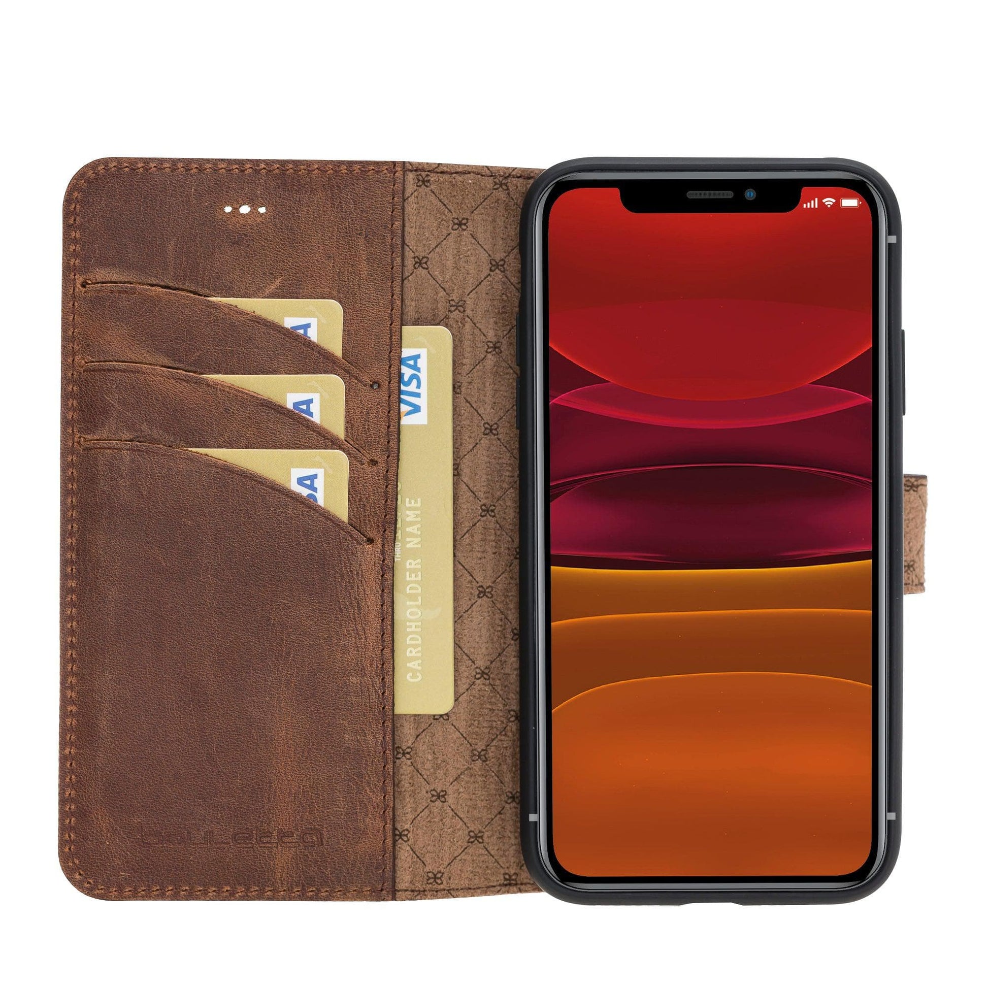 Bouletta Wallet Folio with ID Slot Leather Wallet Case For Apple iPhone 11 Series