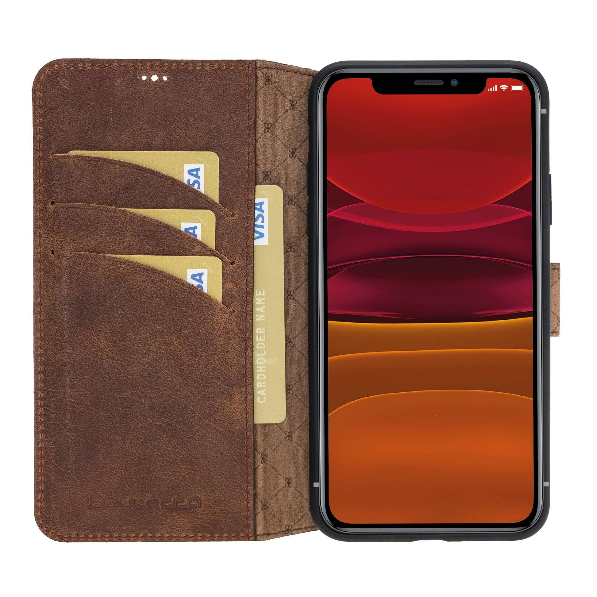 Bouletta Wallet Folio with ID Slot Leather Wallet Case For Apple iPhone 11 Series