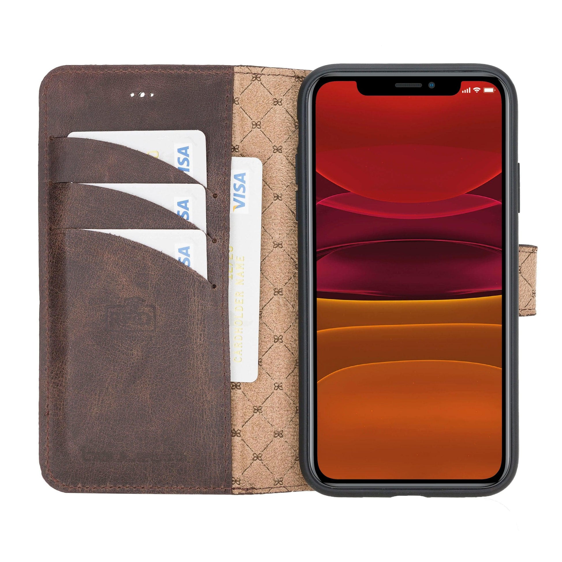 Bouletta Wallet Folio with ID Slot Leather Wallet Case For Apple iPhone 11 Series