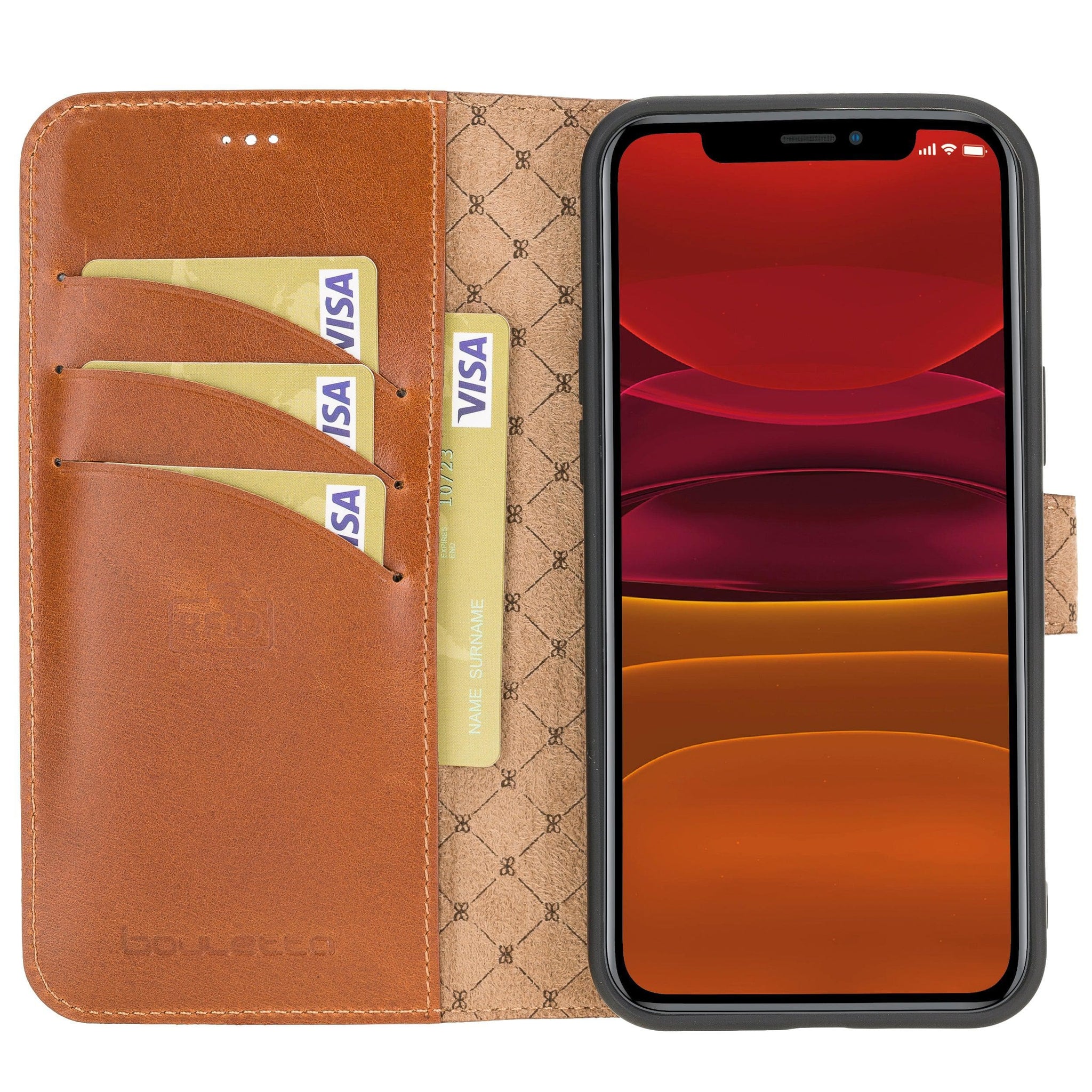 Bouletta Non Detachable Leather Wallet Cases for Apple iPhone 12 Series