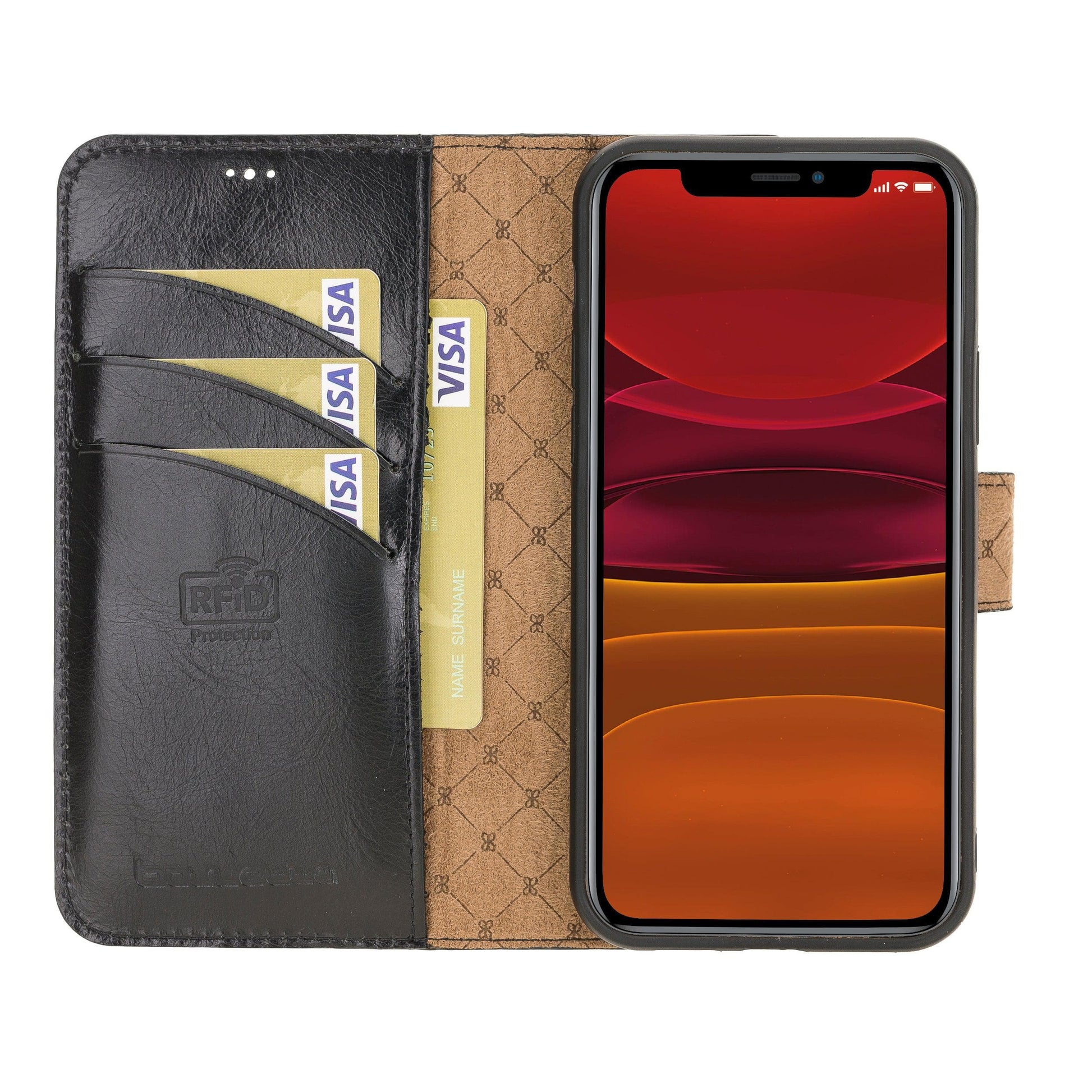 Bouletta Non Detachable Leather Wallet Cases for Apple iPhone 12 Series