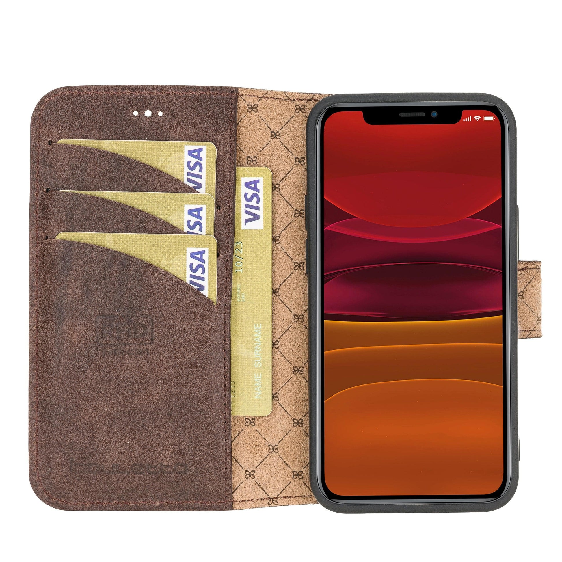 Bouletta Non Detachable Leather Wallet Cases for Apple iPhone 12 Series