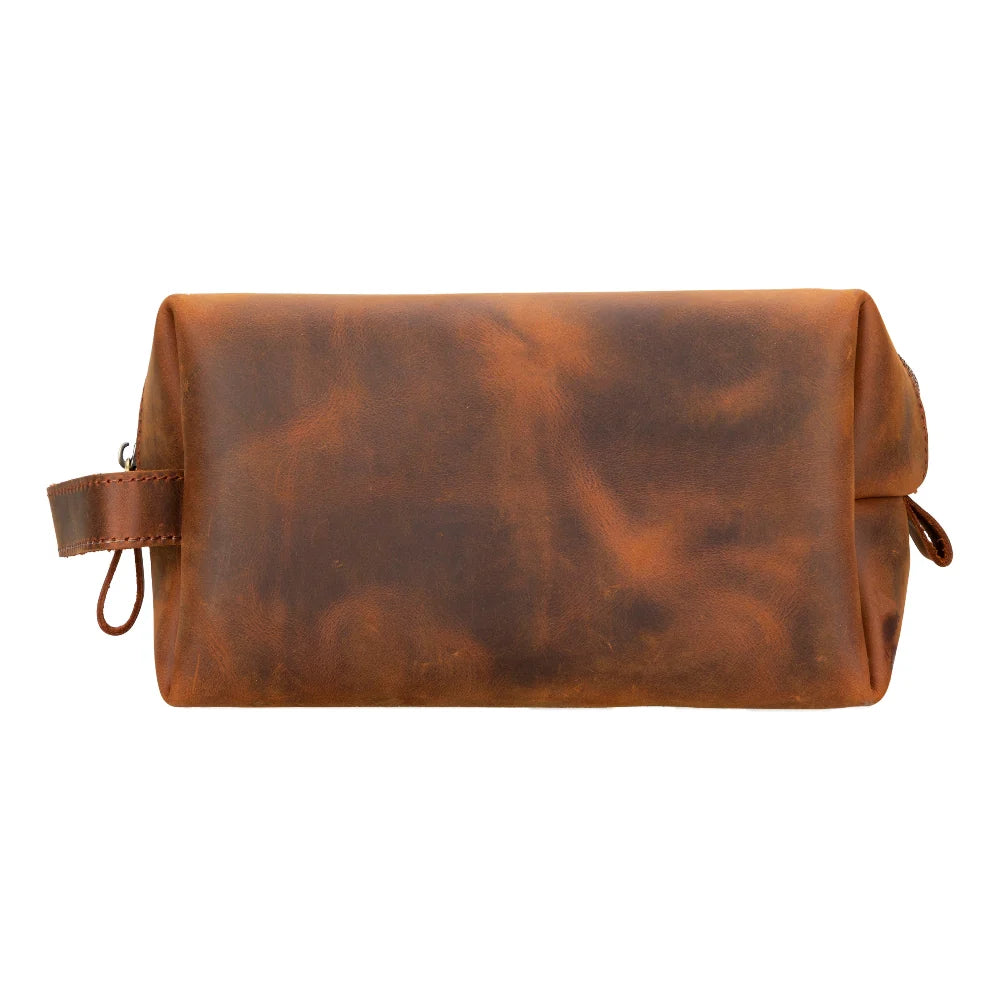 Eve Dopp Kit, X Large Kulturbeutel aus echtem Leder aus echtem Leder