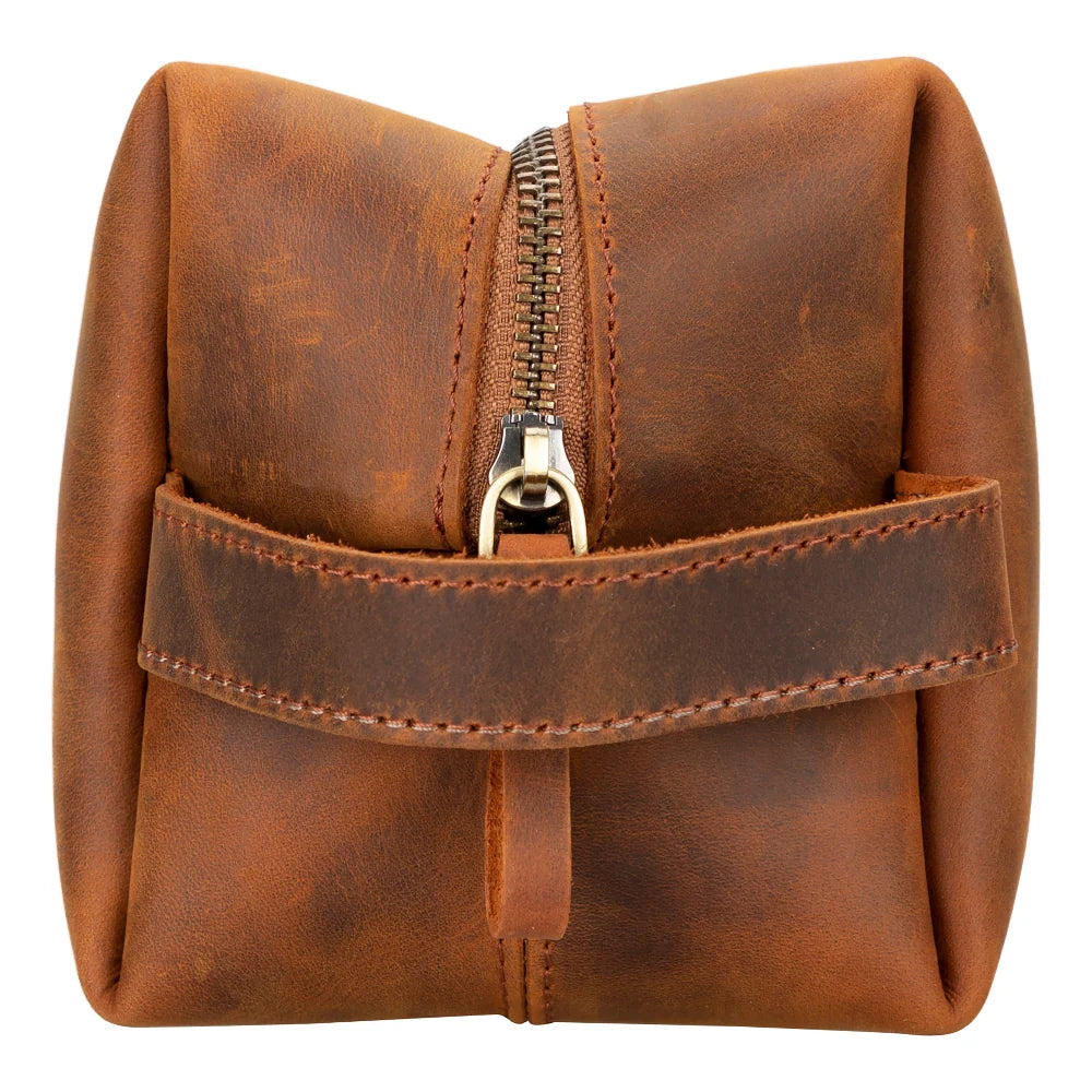 Eve Dopp Kit, X Large Kulturbeutel aus echtem Leder aus echtem Leder
