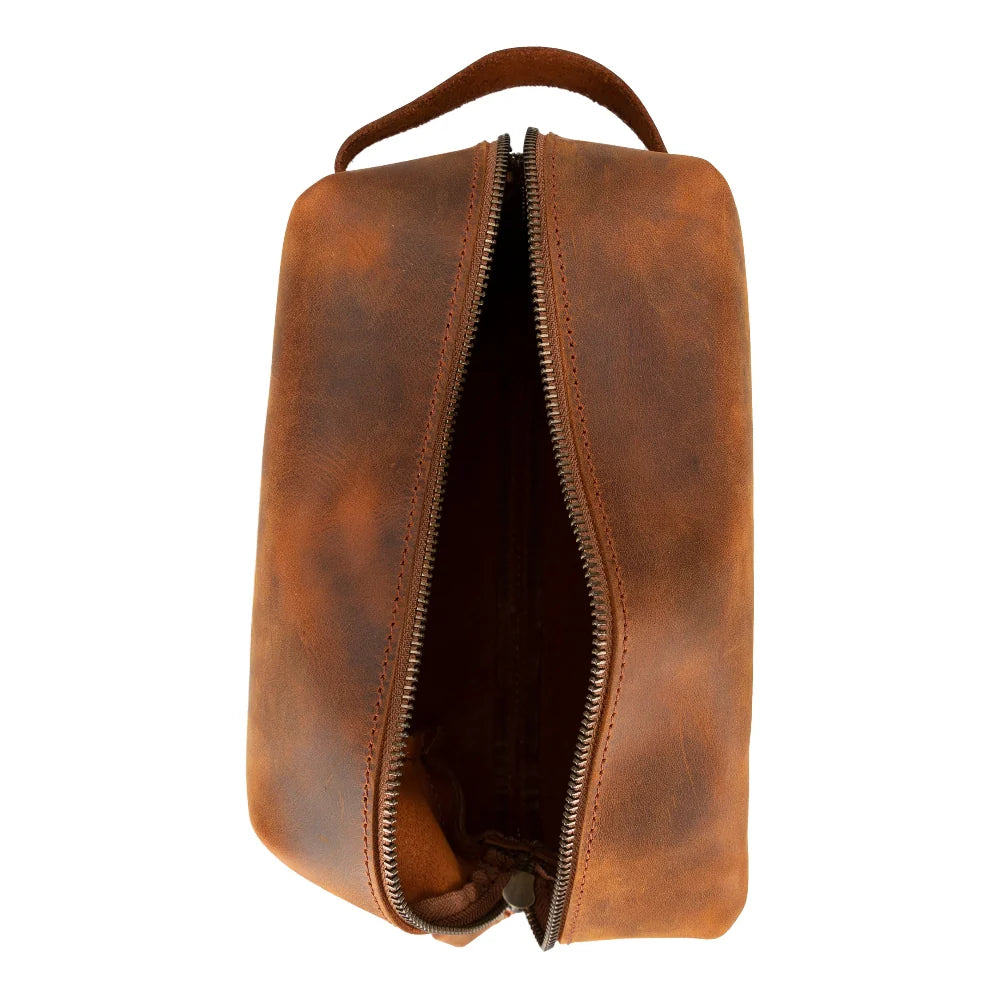 Eve Dopp Kit, Large Kulturbeutel aus echtem Leder aus echtem Leder