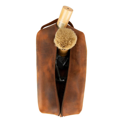 Eve Dopp Kit, Large Kulturbeutel aus echtem Leder aus echtem Leder