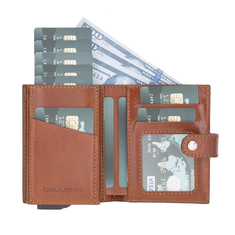 Bouletta Palermo Zip Mechanical Leather Card Holder