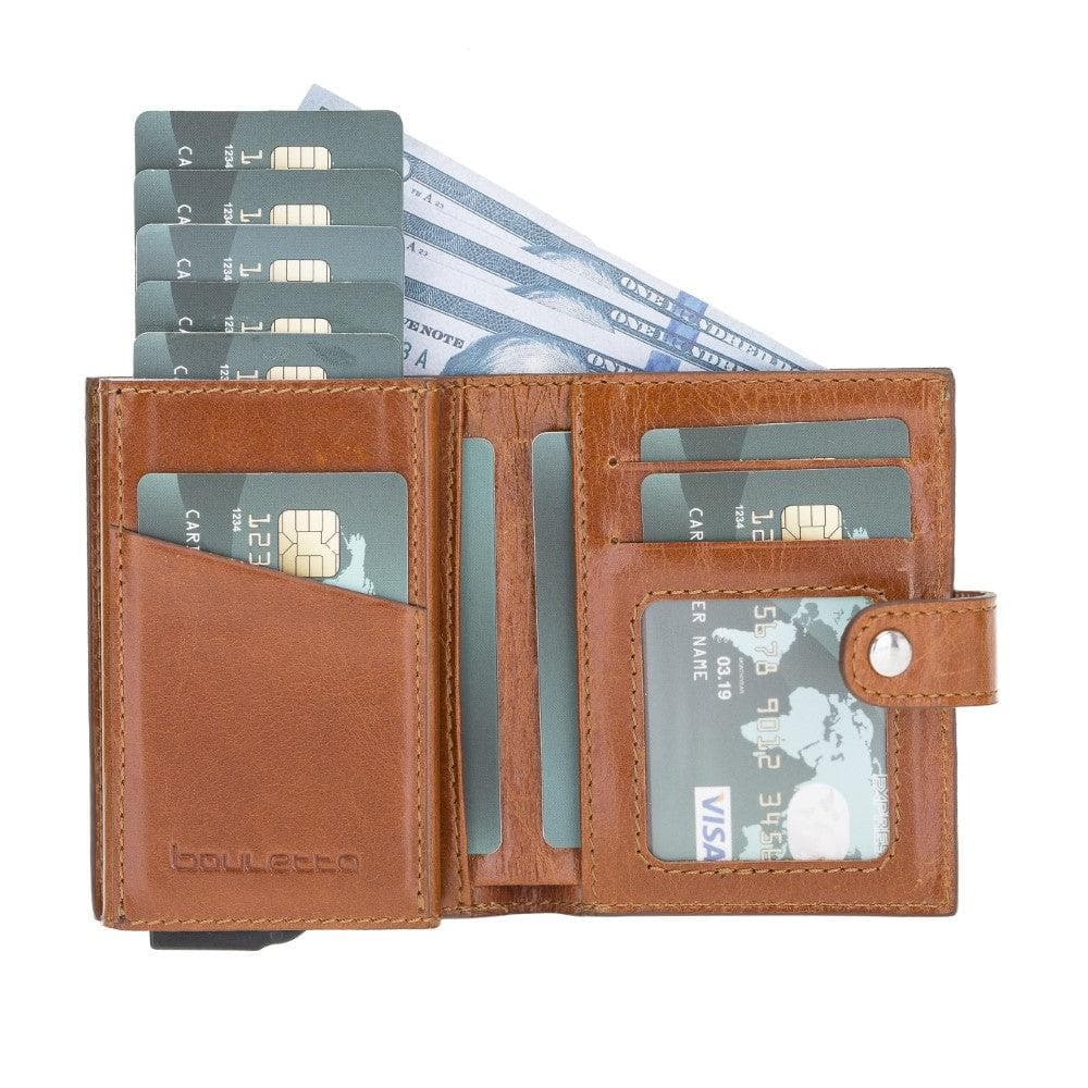 Bouletta Palermo Zip Mechanical Leather Card Holder