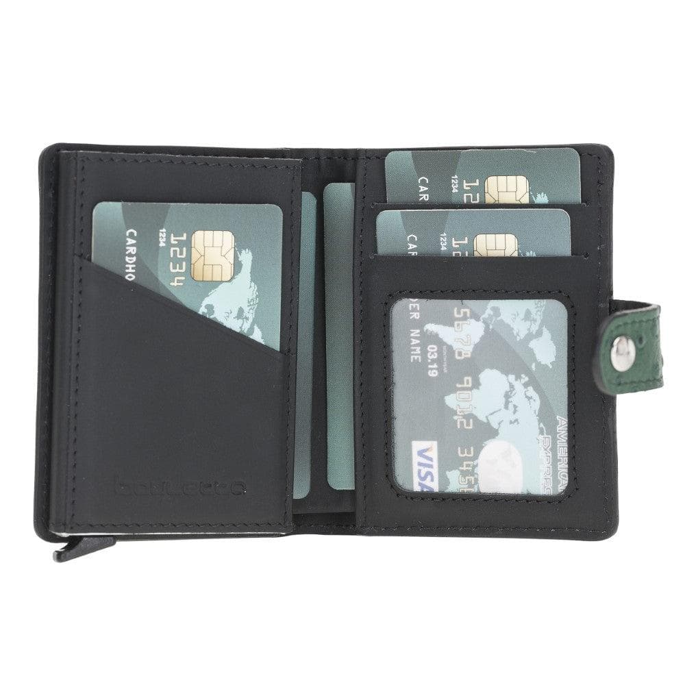 Bouletta Palermo Zip Mechanical Leather Card Holder