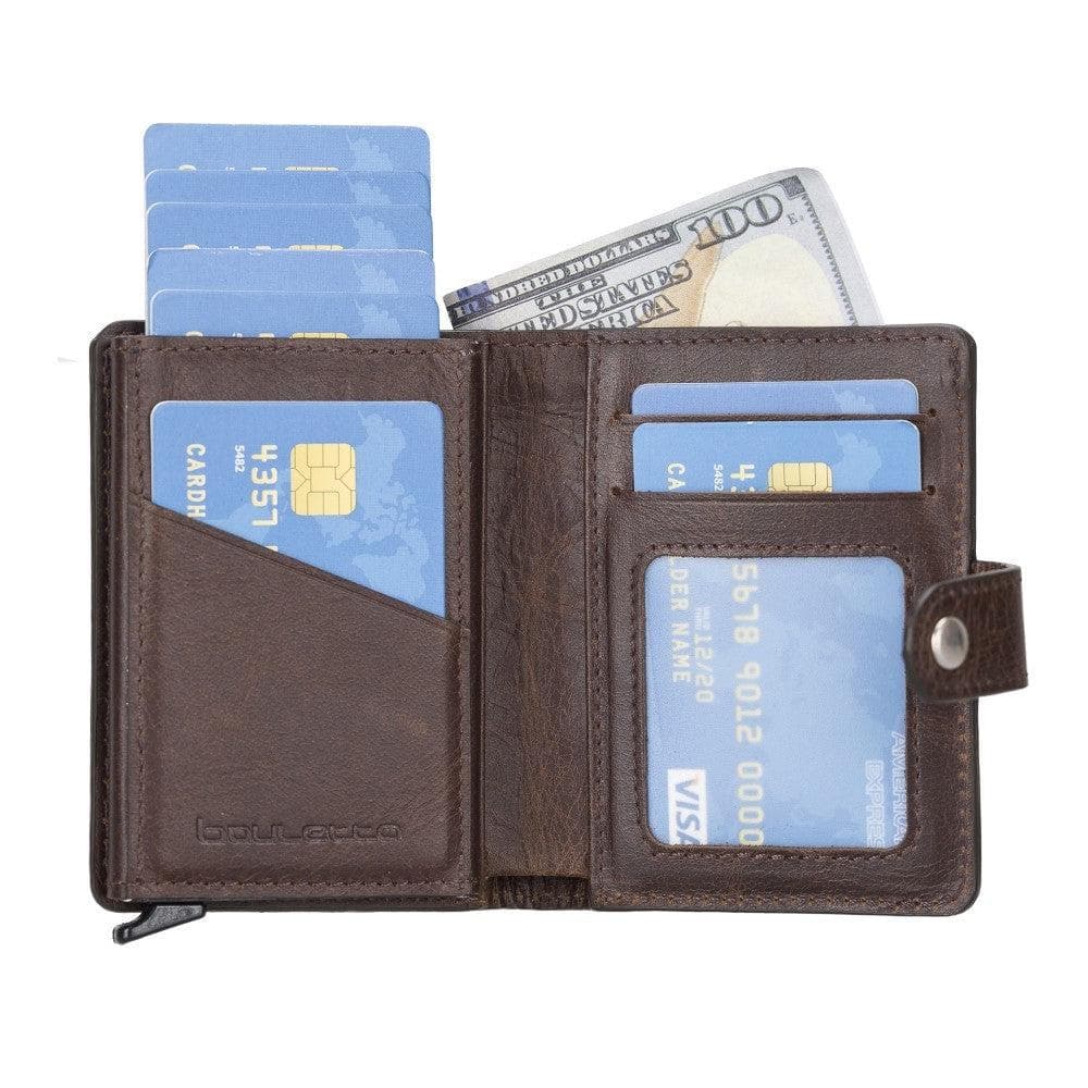 Bouletta Palermo Zip Mechanical Leather Card Holder