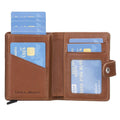 Bouletta Palermo Zip Mechanical Leather Card Holder