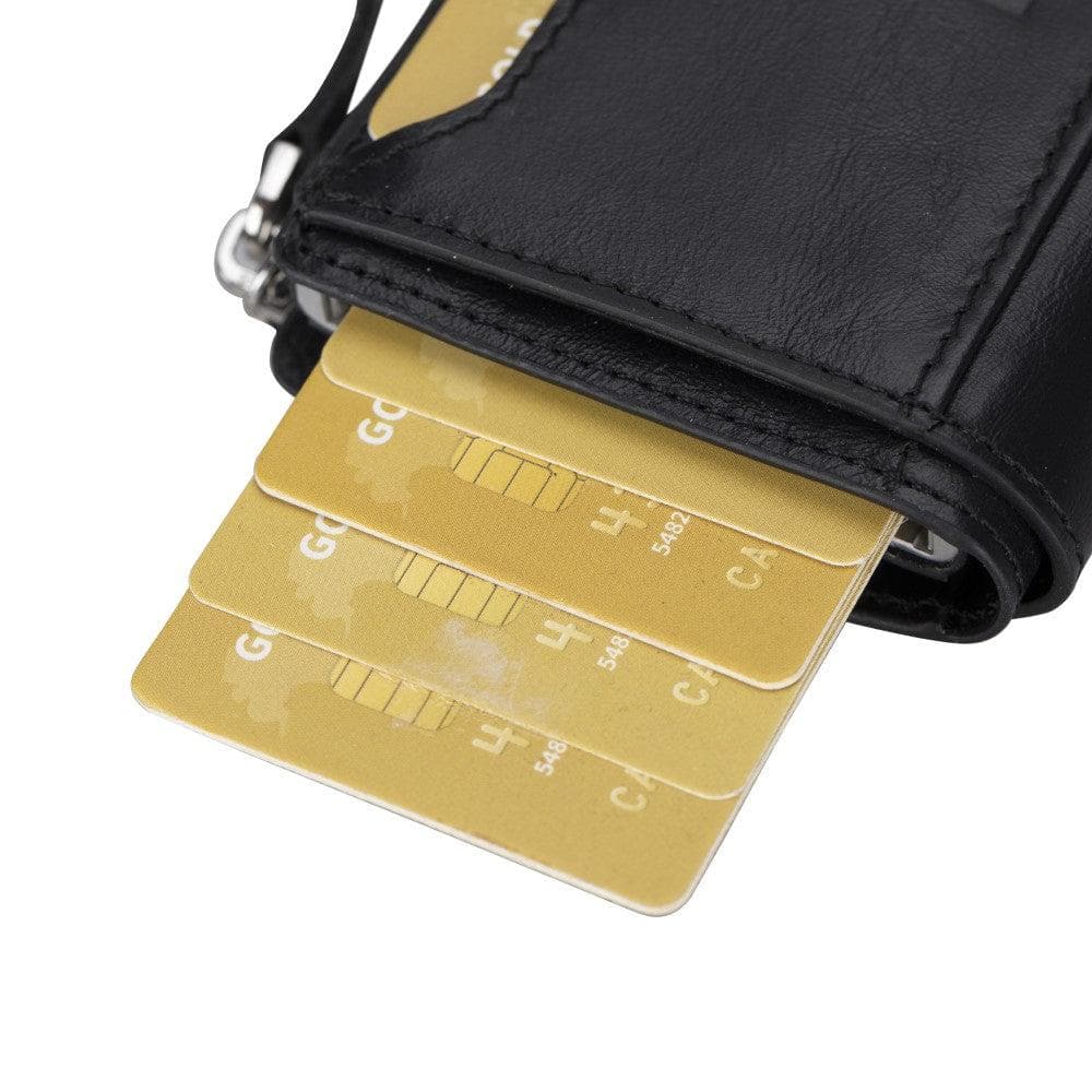 Bouletta Palermo Zip Mechanical Leather Card Holder TN3