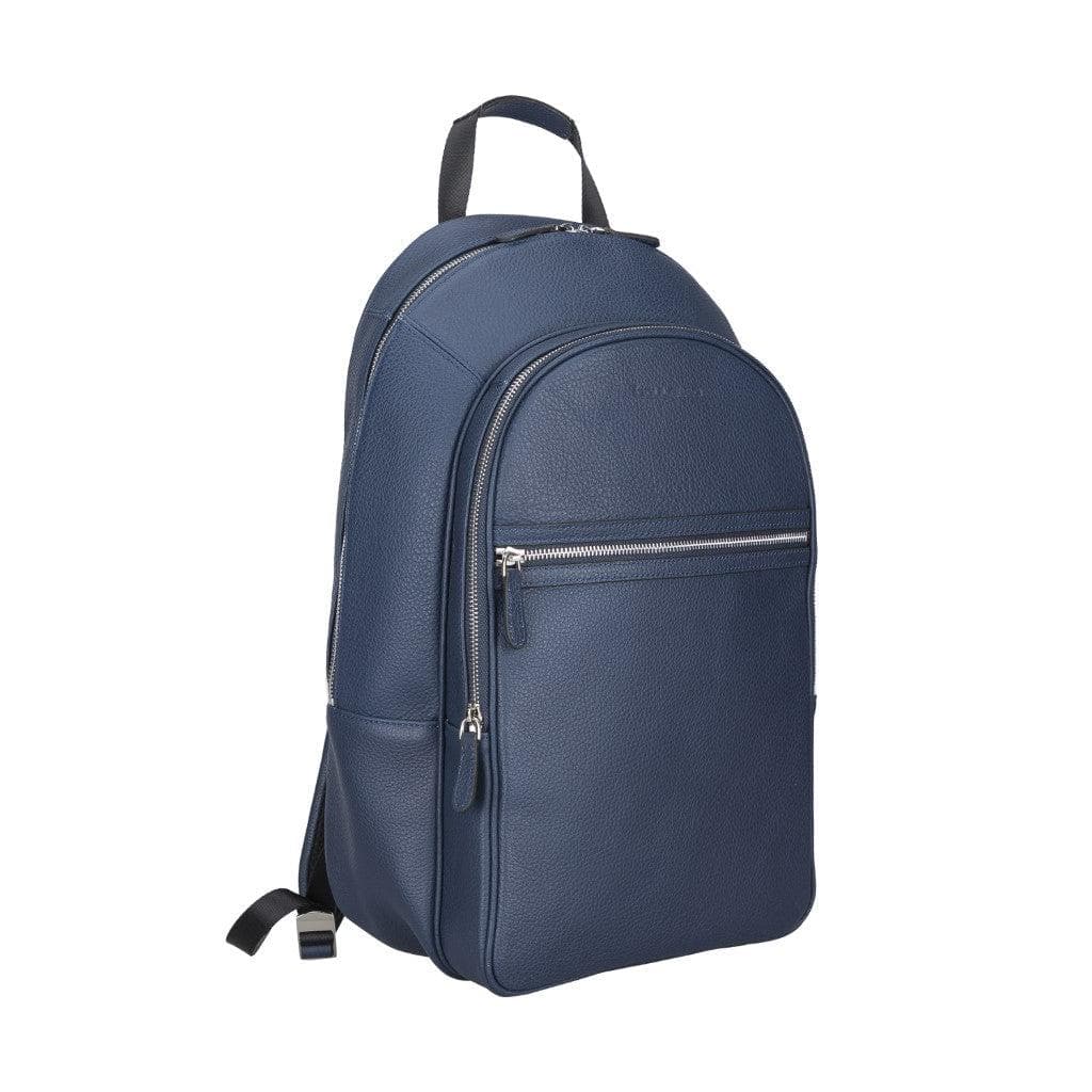 Bouletta Pella Genuine Leather Backpack & Rucksack - Handmade and Customizable Floater Blue