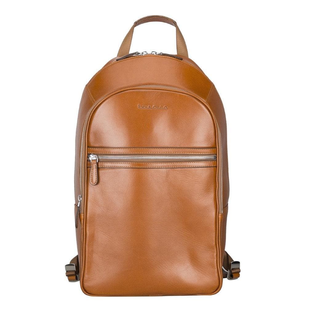 Bouletta Pella Genuine Leather Backpack & Rucksack - Handmade and Customizable Tan