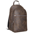 Bouletta Pella Genuine Leather Backpack & Rucksack - Handmade and Customizable Dark Brown