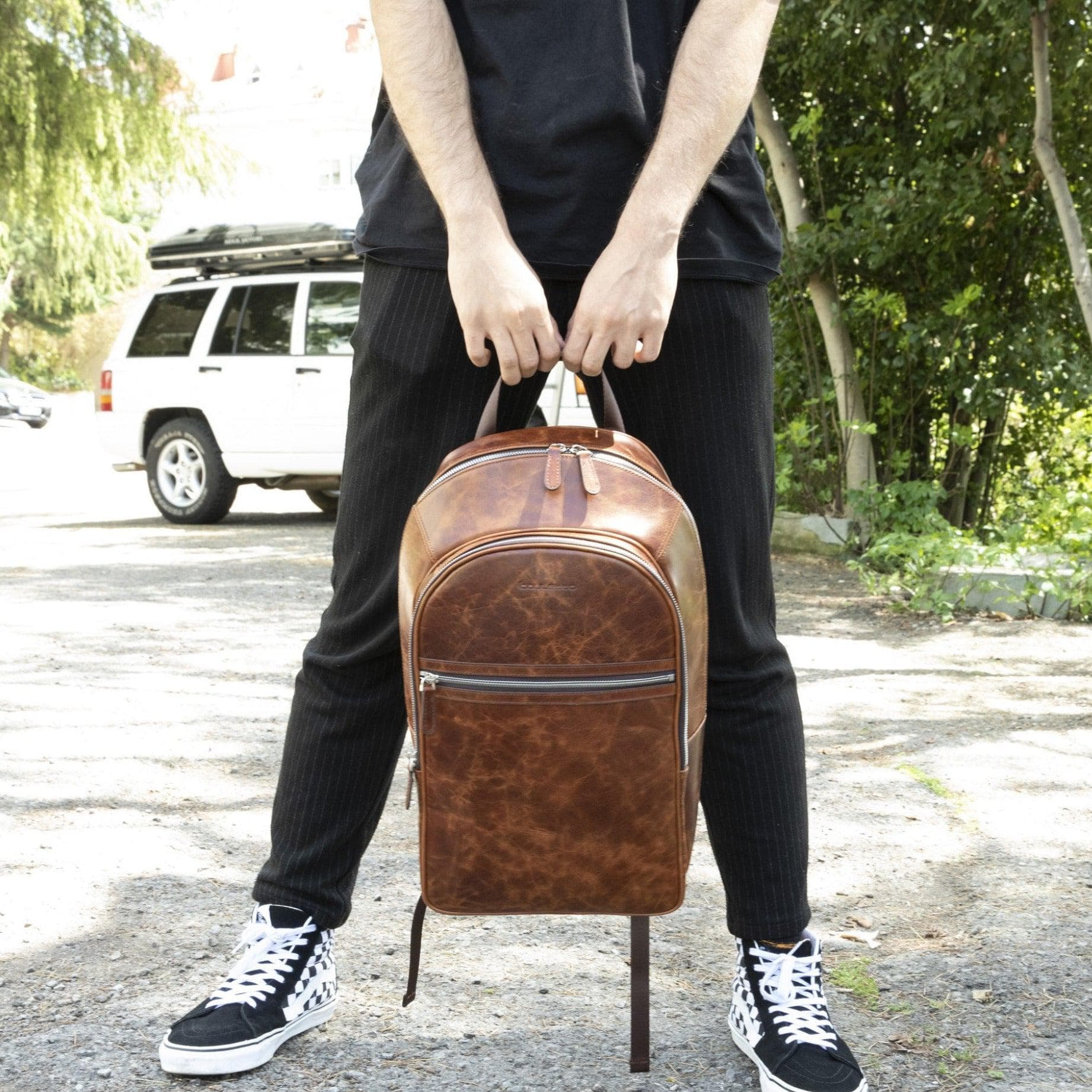 Bouletta Pella Genuine Leather Backpack & Rucksack - Handmade and Customizable