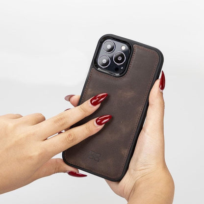 Bouletta Apple iPhone 13 Series Leather Case with Flexible Back Cover iPhone 13 Pro Max / Gray