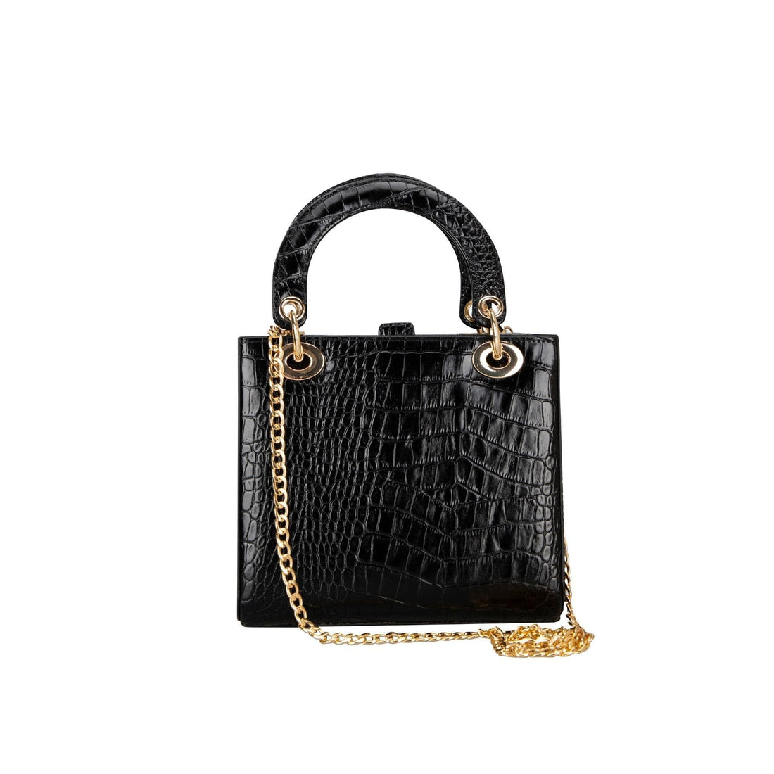 Bouletta Pinny Geniune Leather Women’s Bag Black Croco