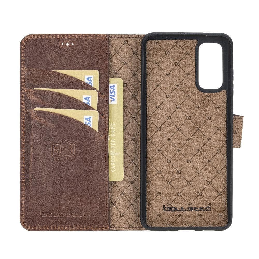 Bouletta Samsung Galaxy S20 Series Leather Magnetic Detachable Leather Wallet Case