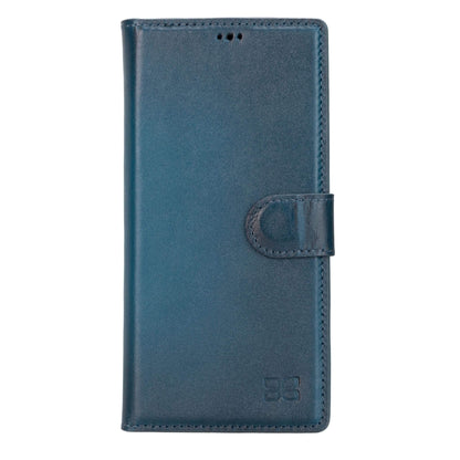 Magic Abnehmbar Leder Wallet Case für Samsung Galaxy S23 Ultra aus echtem Leder