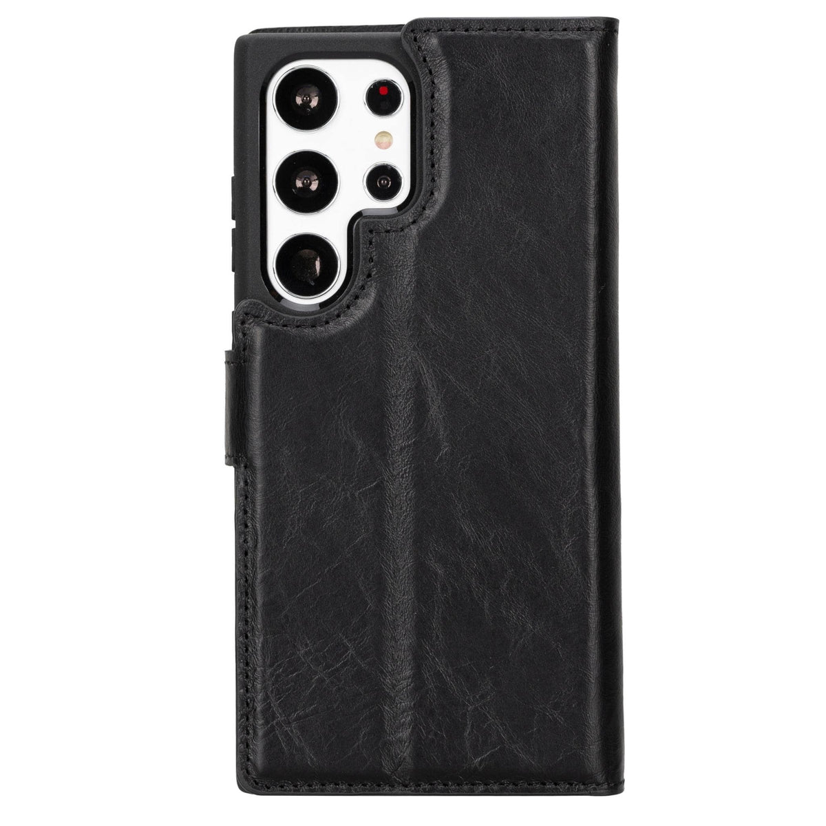 Magic Abnehmbar Leder Wallet Case für Samsung Galaxy S23 Ultra aus echtem Leder