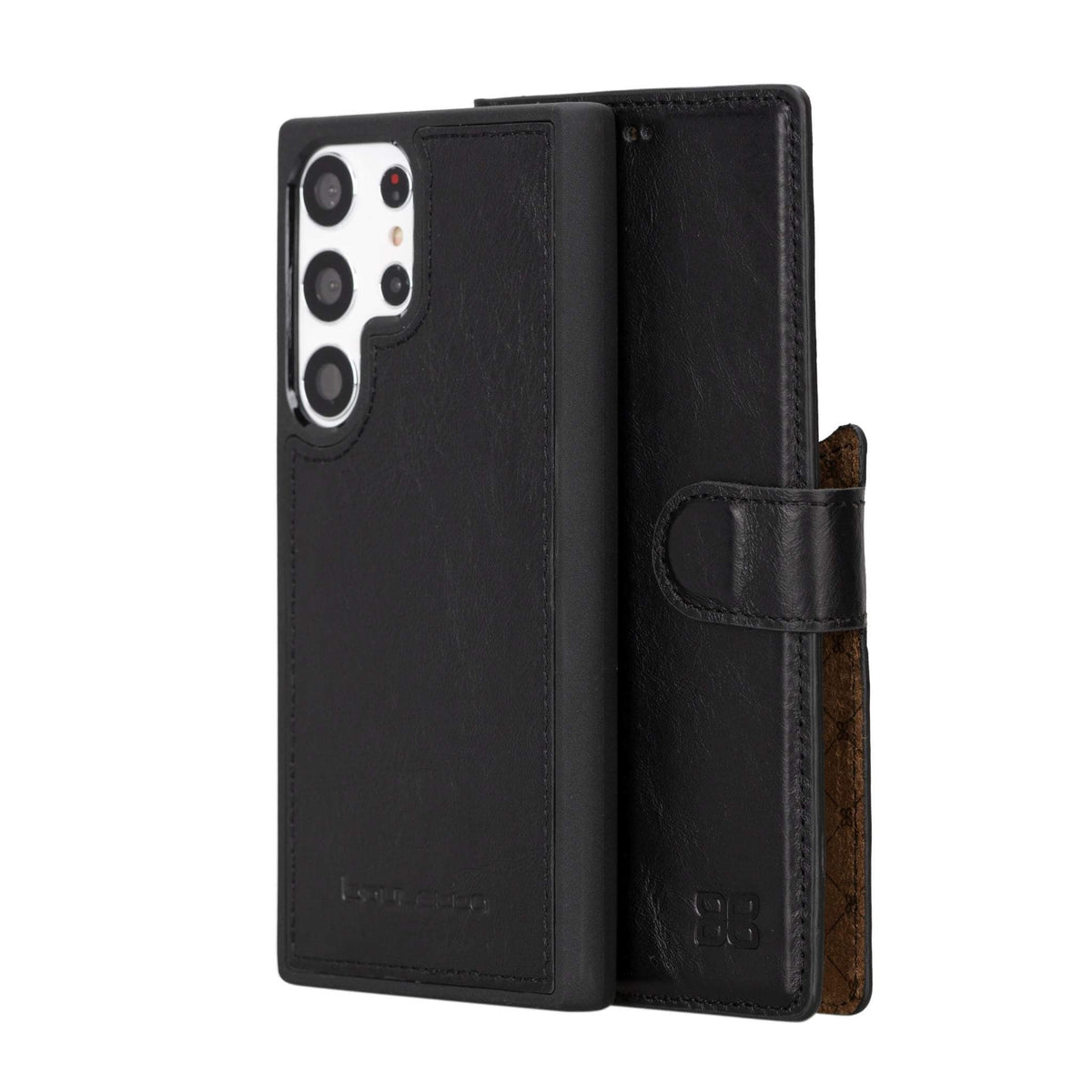 Magic Abnehmbar Leder Wallet Case für Samsung Galaxy S23 Ultra aus echtem Leder