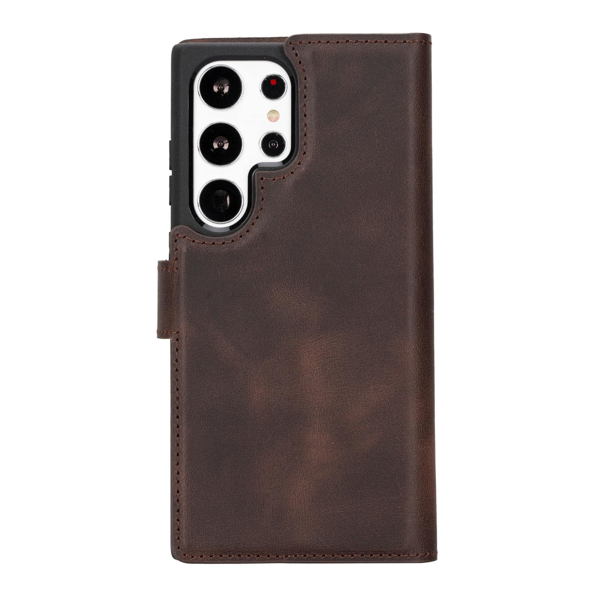Magic Abnehmbar Leder Wallet Case für Samsung Galaxy S23 Ultra aus echtem Leder