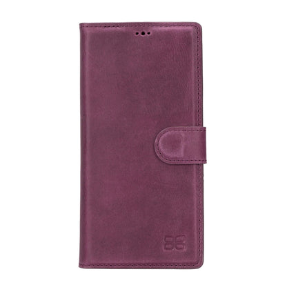 Magic Abnehmbar Leder Wallet Case für Samsung Galaxy S23 Ultra aus echtem Leder