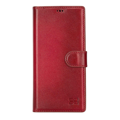 Magic Abnehmbar Leder Wallet Case für Samsung Galaxy S23 Ultra aus echtem Leder