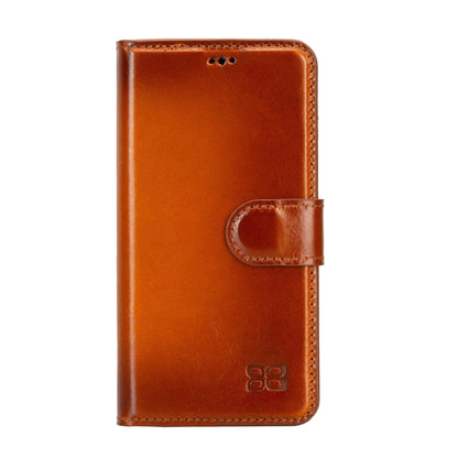 Magic Abnehmbar Leder Wallet Case für Samsung Galaxy S23 aus echtem Leder
