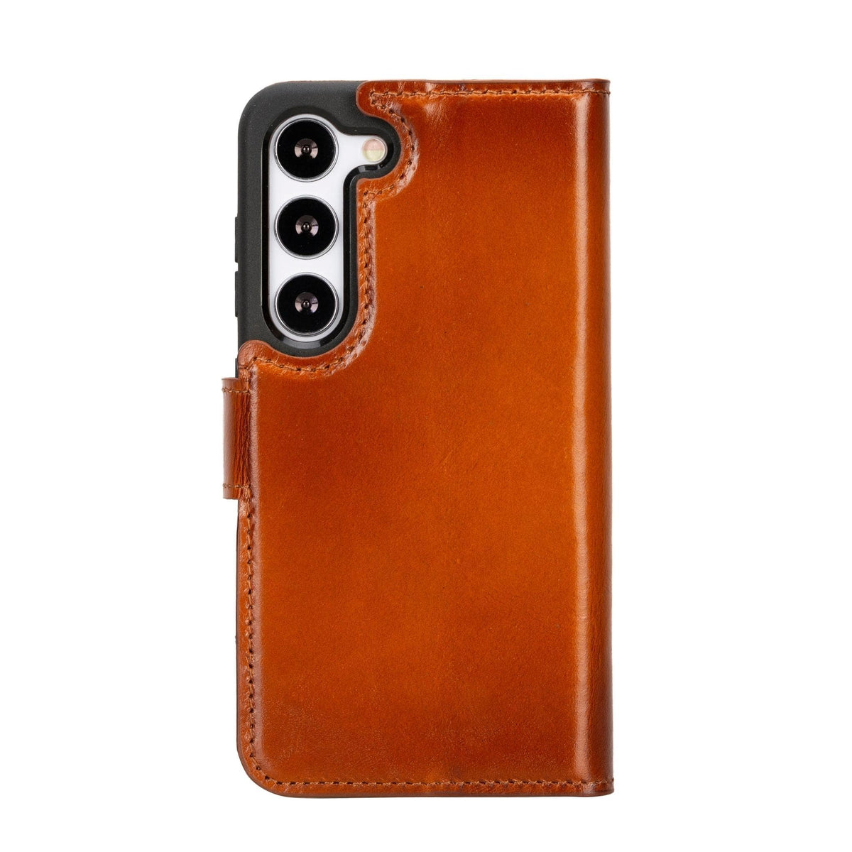 Magic Abnehmbar Leder Wallet Case für Samsung Galaxy S23 aus echtem Leder