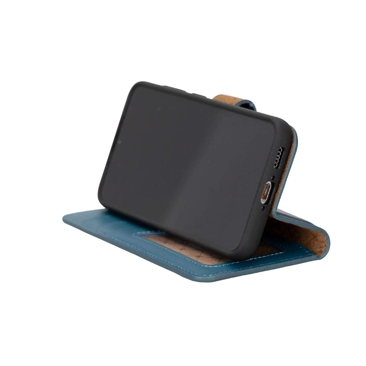 Magic Abnehmbar Leder Wallet Case für Samsung Galaxy S23 Plus aus echtem Leder