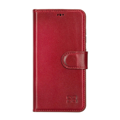 Magic Abnehmbar Leder Wallet Case für Samsung Galaxy S23 aus echtem Leder