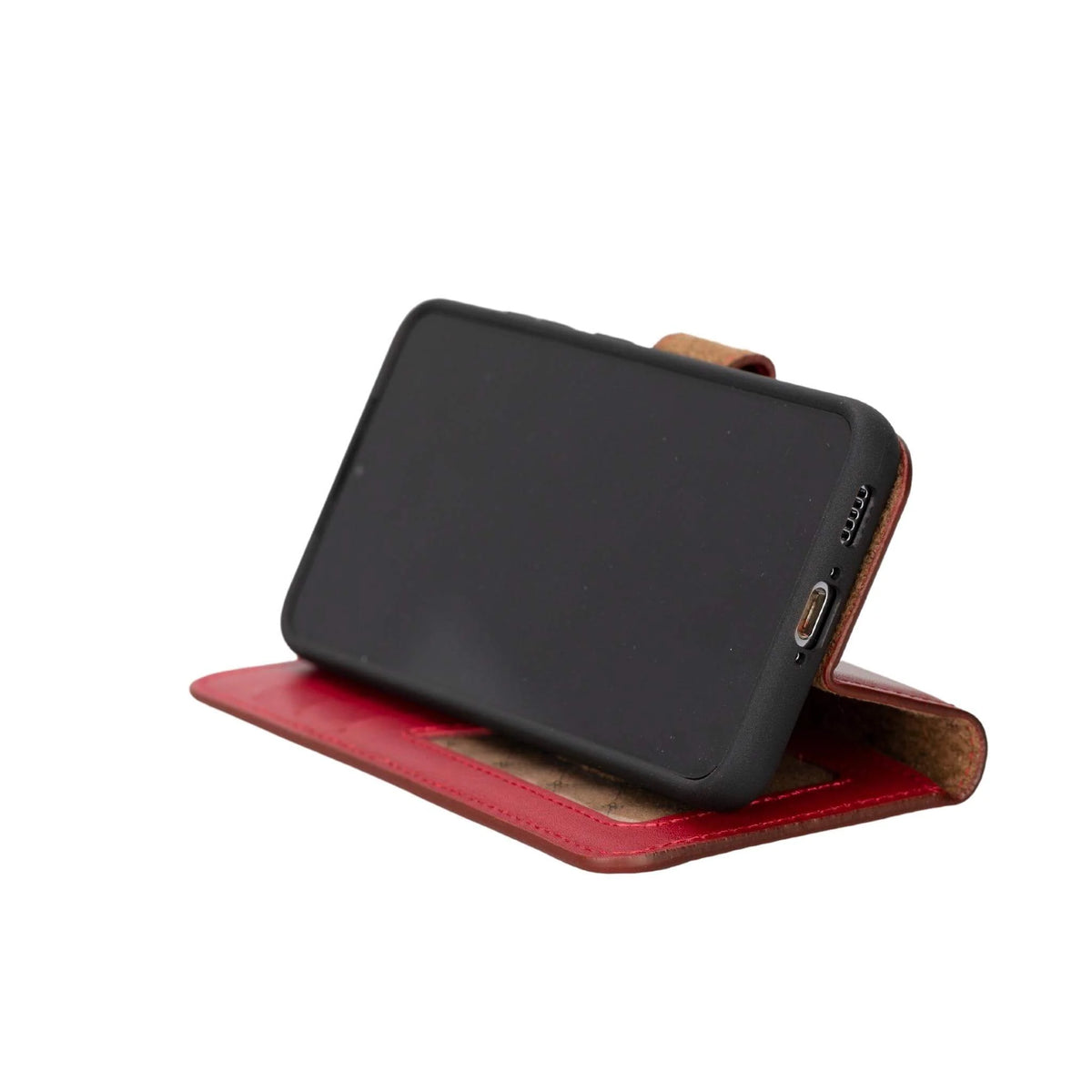 Magic Abnehmbar Leder Wallet Case für Samsung Galaxy S23 aus echtem Leder