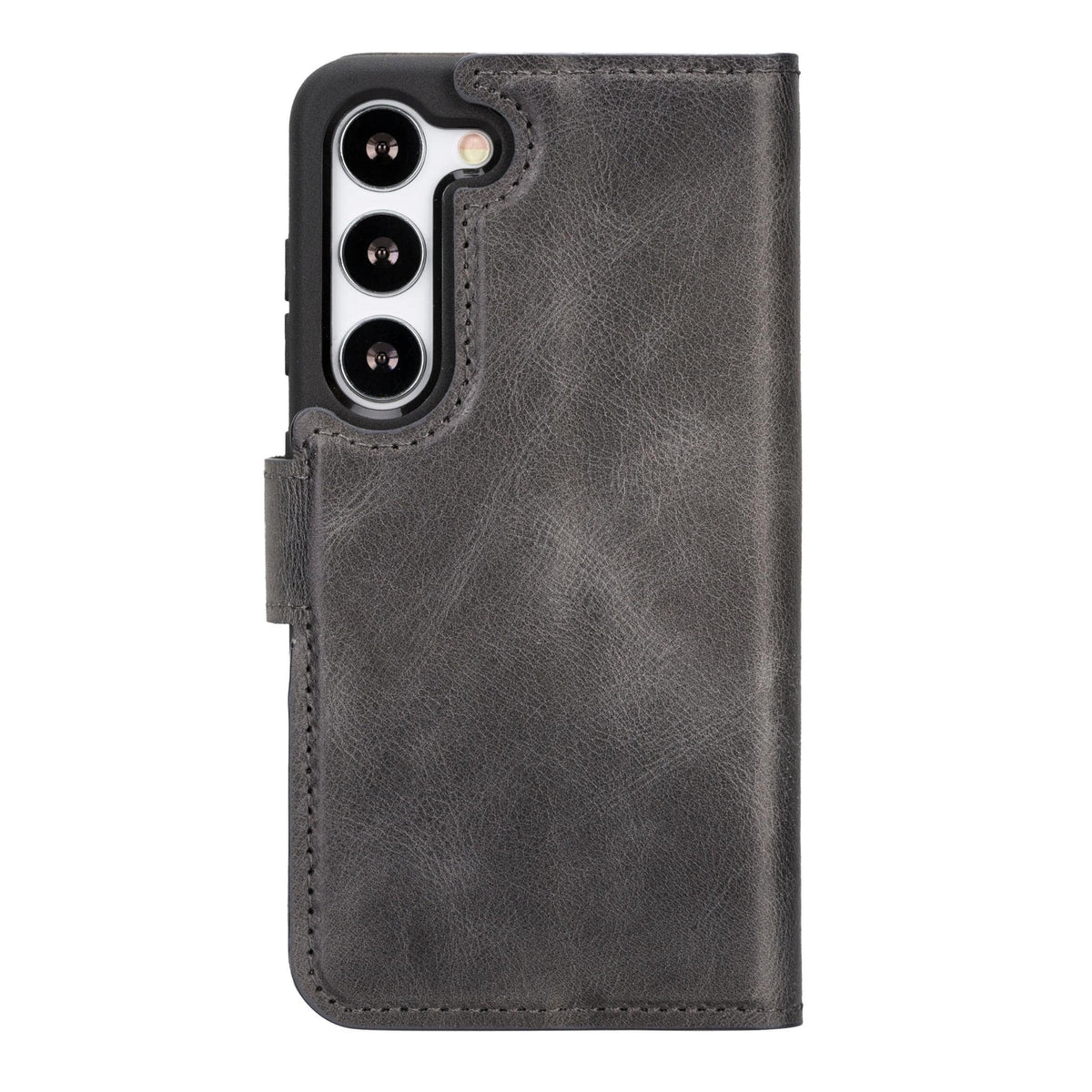 Magic Abnehmbar Leder Wallet Case für Samsung Galaxy S23 aus echtem Leder