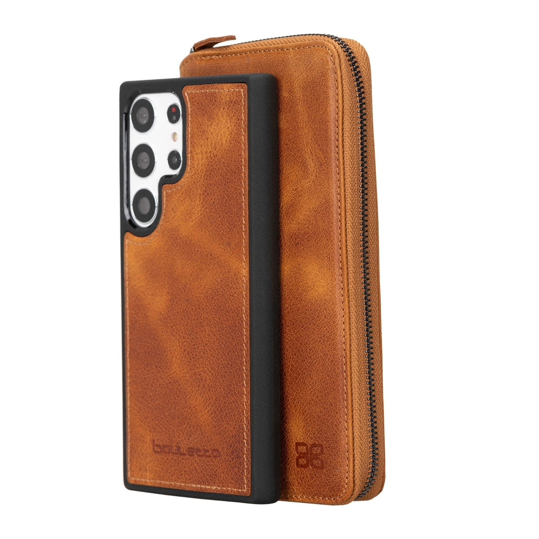 Bouletta Samsung Galaxy S23 Series Zippered Leather Wallet Cases - PMW