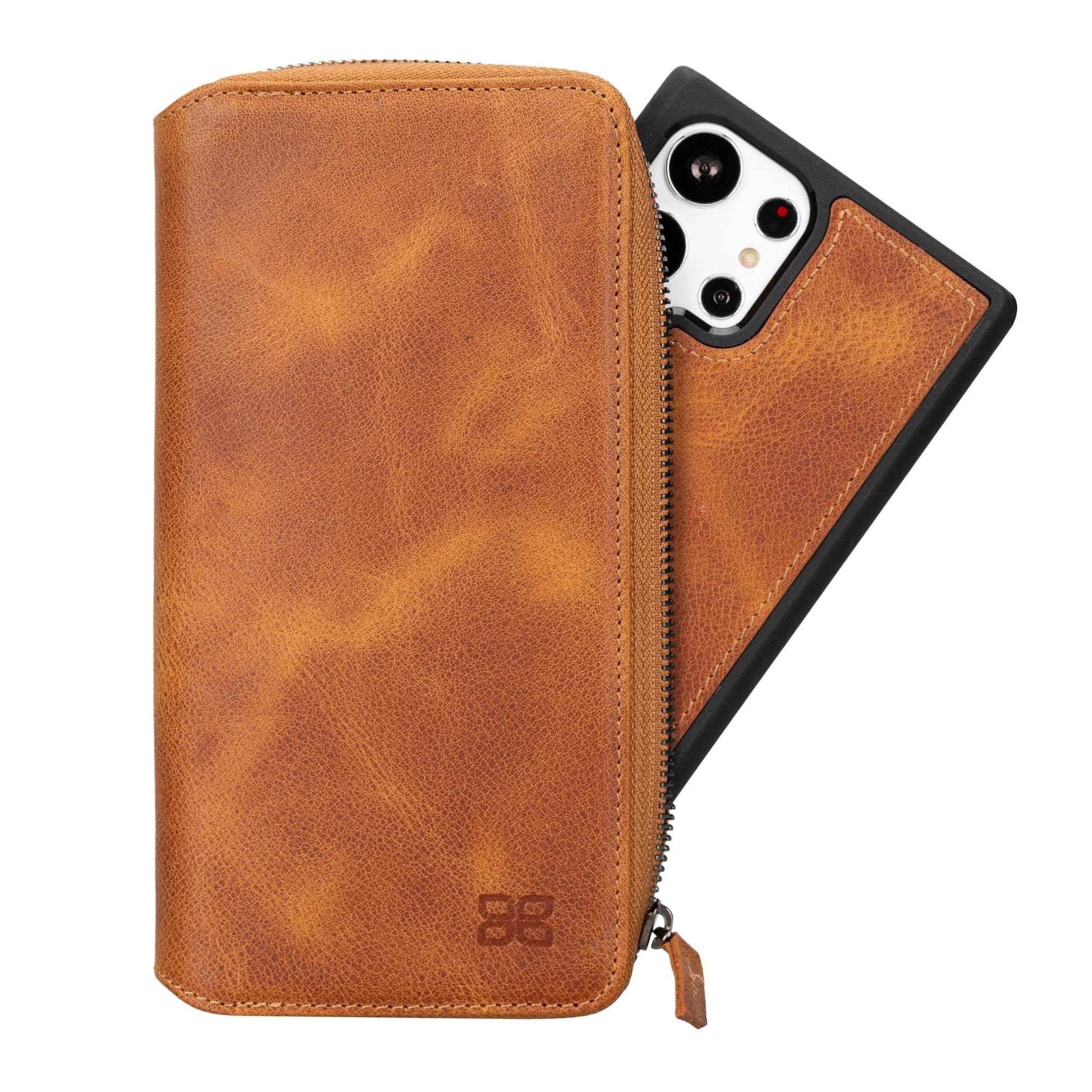 Bouletta Samsung Galaxy S24 Series Zippered Leather Wallet Cases - PMW