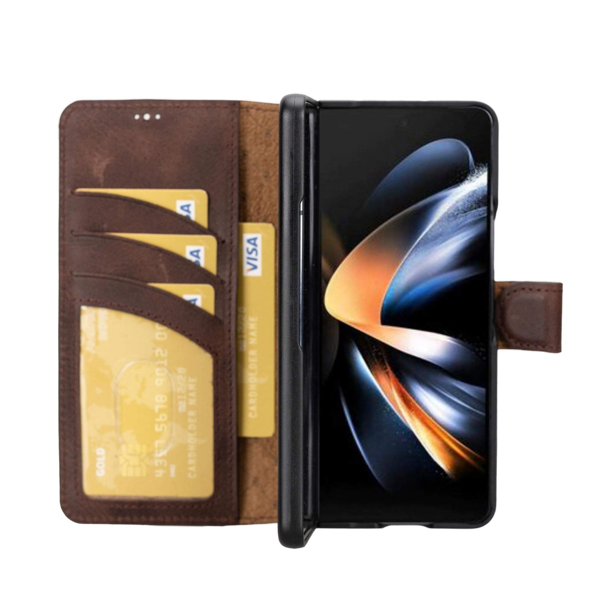 Bouletta Samsung Galaxy Z Fold 4 Detachable Leather Wallets - MW