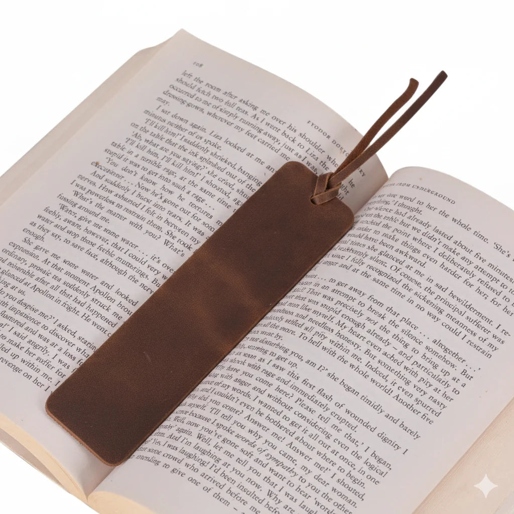 Markora Bookmark aus echtem Leder aus echtem Leder
