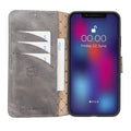 Bouletta Wallet Folio with ID Slot Leather Wallet Case For Apple iPhone 11 Series İPhone 11 Promax / Tan