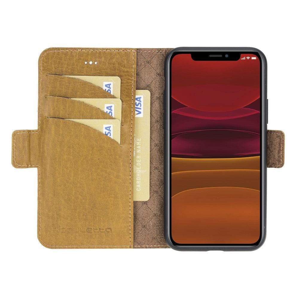 Bouletta Wallet Folio with ID Slot Leather Wallet Case For Apple iPhone 11 Series iPhone 11 Pro / Vizon