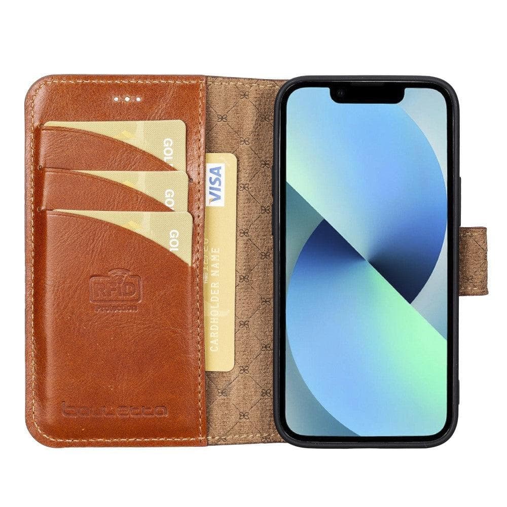 Bouletta Wallet Folio with ID Slot Leather Wallet Case For Apple iPhone 13 Series